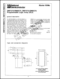 Click here to download DM8576J Datasheet