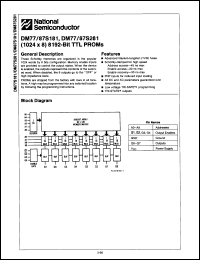 Click here to download DM77S281AJ/883B Datasheet