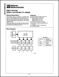 Click here to download DM87S185N/A+ Datasheet