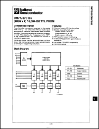 Click here to download DM77S195BJ/883C Datasheet