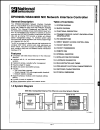 Click here to download DP8390BV Datasheet