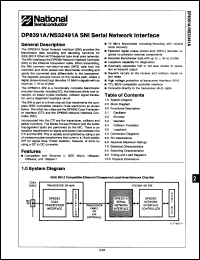 Click here to download DP8391N Datasheet