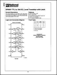 Click here to download DP8481J/A+ Datasheet