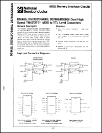 Click here to download DS7806W/883 Datasheet