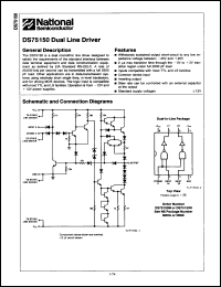 Click here to download DS75150N8/A+ Datasheet