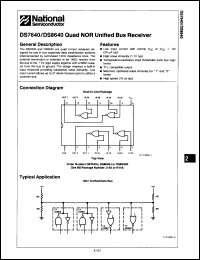 Click here to download DS8640N/B+ Datasheet