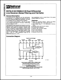 Click here to download DS78LS120W/883B Datasheet