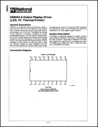 Click here to download DS8654N/A+ Datasheet
