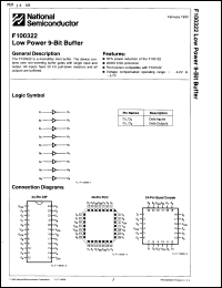 Click here to download F100322QCQR Datasheet