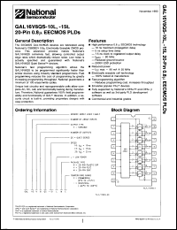Click here to download GAL16V8A15JM/883 Datasheet