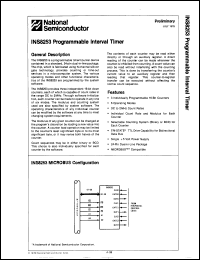 Click here to download INS8253N Datasheet