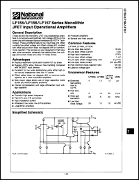 Click here to download LF157H/883B Datasheet