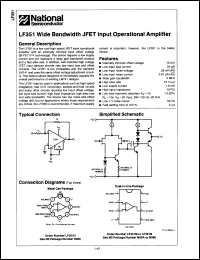Click here to download LF351AN1 Datasheet