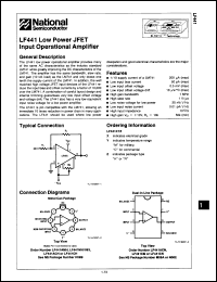 Click here to download LF441AMH/883B Datasheet