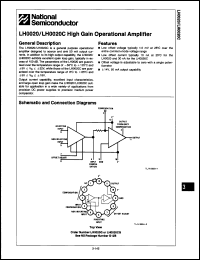 Click here to download LH0020G/883C Datasheet