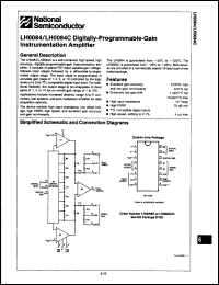 Click here to download LH0084D/883C Datasheet