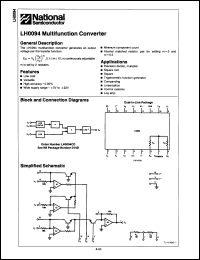 Click here to download LH0094D/883B Datasheet