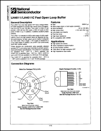 Click here to download LH4011K-MIL Datasheet