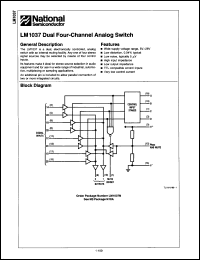 Click here to download LM1037N/A+ Datasheet