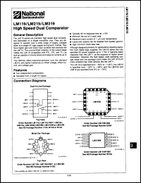 Click here to download LM319N/A+ Datasheet