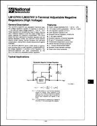 Click here to download LM137HVK/STEEL Datasheet