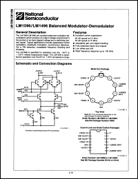 Click here to download LM1496N/A+ Datasheet