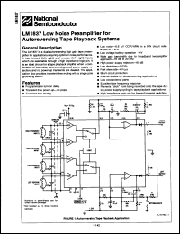 Click here to download LM1837N/B+ Datasheet
