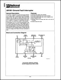 Click here to download LM1851N/A+ Datasheet