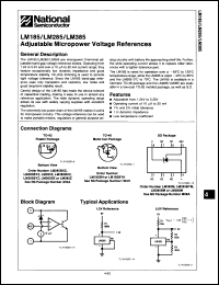 Click here to download LM385BXH Datasheet