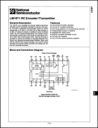 Click here to download LM1871N/A+ Datasheet