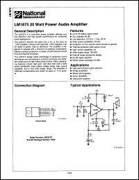 Click here to download LM1875T/A+ Datasheet