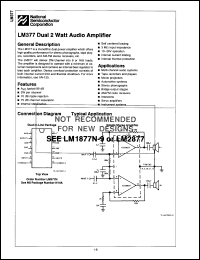 Click here to download LM377N/A+ Datasheet