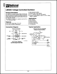 Click here to download LM566CH Datasheet