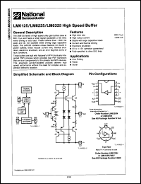 Click here to download LM6125H/883B Datasheet