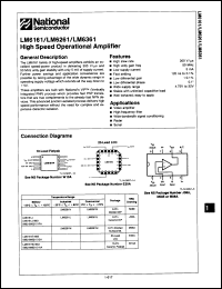 Click here to download LM6161J-MIL Datasheet