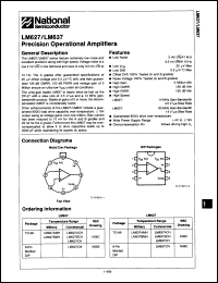 Click here to download LM637CJ Datasheet