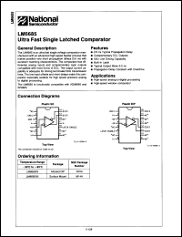Click here to download LM6685IM Datasheet