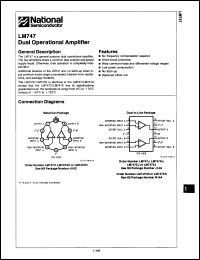 Click here to download LM747H/883C Datasheet