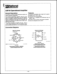 Click here to download LM748H/883B Datasheet