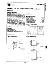Click here to download LMC668ACN Datasheet