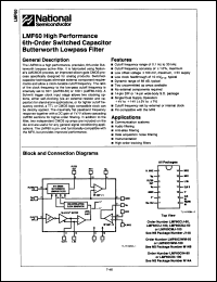 Click here to download LMF60CIJ100 Datasheet