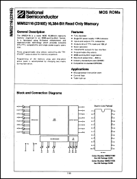 Click here to download MM52116N Datasheet