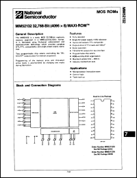 Click here to download MM52132J Datasheet