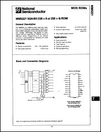 Click here to download MM5221J Datasheet