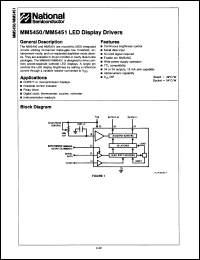 Click here to download MM5451N/B+ Datasheet