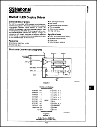 Click here to download MM5481N/B+ Datasheet