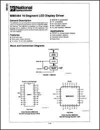 Click here to download MM5484N/B+ Datasheet
