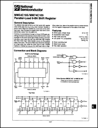 Click here to download MM54C165W-MIL Datasheet