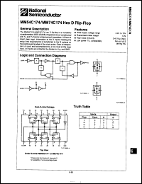 Click here to download MM54C174W Datasheet