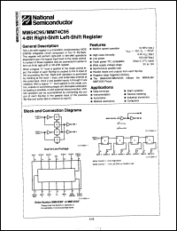 Click here to download MM54C95J/883C Datasheet